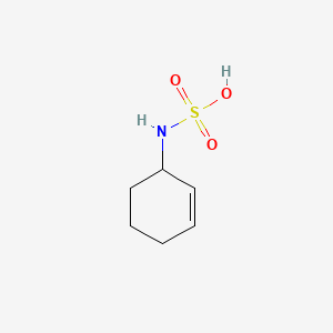 molecular formula C6H11NO3S B12658293 Sulfamic acid, 2-cyclohexen-1-yl- CAS No. 66393-80-4