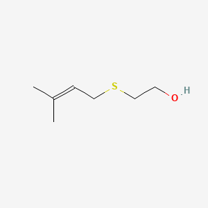 molecular formula C7H14OS B12658301 2-((3-Methylbut-2-enyl)thio)ethanol CAS No. 82010-92-2