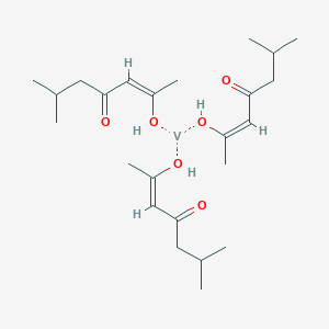 molecular formula C24H42O6V B12658329 Tris(6-methylheptane-2,4-dionato-O,O')vanadium CAS No. 94233-23-5