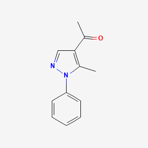 molecular formula C12H12N2O B1265833 1-(5-甲基-1-苯基-1H-吡唑-4-基)乙酮 CAS No. 6123-63-3