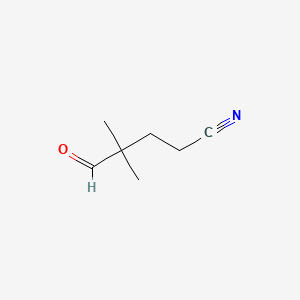 molecular formula C7H11NO B1265834 4,4-二甲基-5-氧代戊腈 CAS No. 6140-61-0