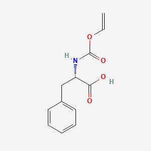 molecular formula C12H13NO4 B12658340 3-Phenyl-N-((vinyloxy)carbonyl)-L-alanine CAS No. 46827-90-1