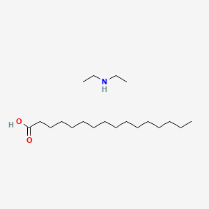 molecular formula C20H43NO2 B12658368 Diethylammonium palmitate CAS No. 94405-94-4