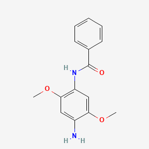 molecular formula C15H16N2O3 B1265838 4'-氨基-2',5'-二甲氧基苯甲酰胺 CAS No. 6268-05-9