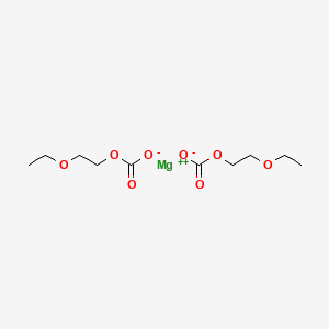 molecular formula C10H18MgO8 B12658405 2-Ethoxyethyl hydrogen carbonate, magnesium salt CAS No. 97552-55-1