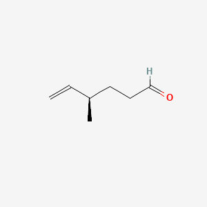 molecular formula C7H12O B12658430 (R)-4-Methylhex-5-enal CAS No. 63215-85-0