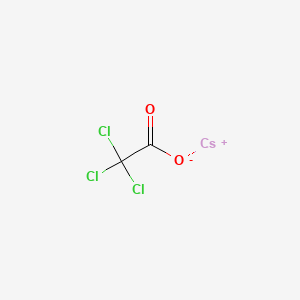 molecular formula C2Cl3CsO2 B12658458 Cesium trichloroacetate CAS No. 56510-51-1