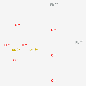 molecular formula O7Pb2Rh2-8 B12658467 Dilead dirhodium heptaoxide CAS No. 37240-96-3