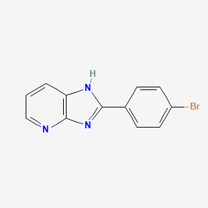 molecular formula C12H8BrN3 B1265848 2-(4-溴苯基)-1H-咪唑并(4,5-b)吡啶 CAS No. 75007-86-2