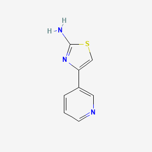 molecular formula C8H7N3S B1265852 4-(吡啶-3-基)噻唑-2-胺 CAS No. 30235-27-9