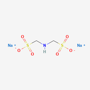molecular formula C2H5NNa2O6S2 B12658530 Disodium iminodimethanesulphonate CAS No. 28139-90-4