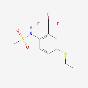 molecular formula C10H12F3NO2S2 B1265855 Benzofluor CAS No. 68672-17-3