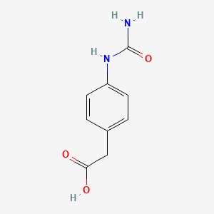 molecular formula C9H10N2O3 B1265856 2-[4-(Carbamoylamino)phenyl]acetic acid CAS No. 69100-53-4