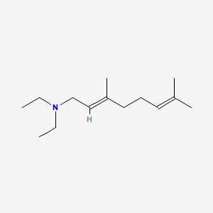 molecular formula C14H27N B12658563 2,6-Octadien-1-amine, N,N-diethyl-3,7-dimethyl-, (2E)- CAS No. 40267-53-6