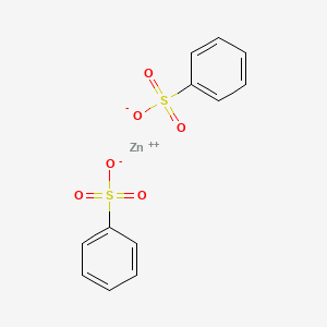 molecular formula C12H10O6S2Zn B12658573 Zinc benzenesulphonate CAS No. 7645-18-3