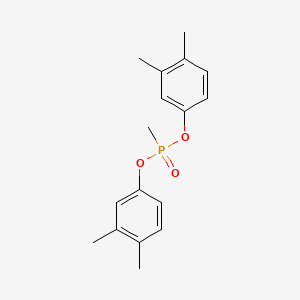 molecular formula C17H21O3P B12658580 Phosphonic acid, methyl-, bis(3,4-dimethylphenyl) ester CAS No. 88847-65-8