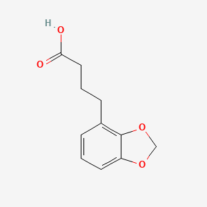 molecular formula C11H12O4 B12658588 1,3-Benzodioxole-4-butanoic acid CAS No. 94135-98-5