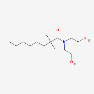 molecular formula C14H29NO3 B12658590 N,N-Bis(2-hydroxyethyl)dimethyloctanamide CAS No. 94031-03-5