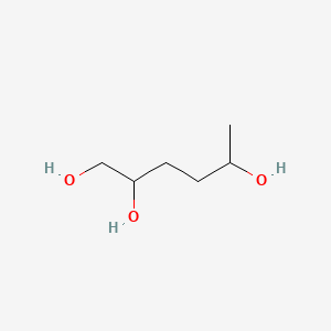 molecular formula C6H14O3 B12658601 1,2,5-Hexanetriol CAS No. 10299-30-6