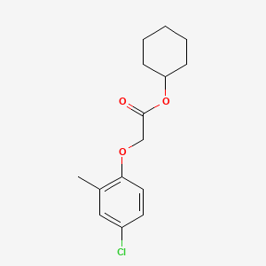 molecular formula C15H19ClO3 B12658608 Cyclohexyl (4-chloro-2-methylphenoxy)acetate CAS No. 67829-79-2