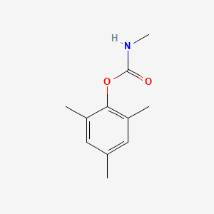 molecular formula C11H15NO2 B12658609 Carbamic acid, methyl-, mesityl ester CAS No. 3971-92-4