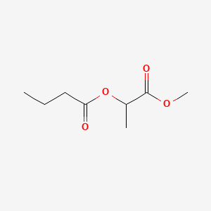 molecular formula C8H14O4 B12658613 2-Methoxy-1-methyl-2-oxoethyl butyrate CAS No. 96619-87-3