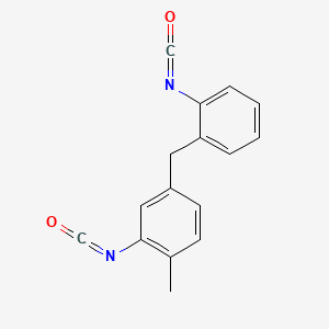 molecular formula C16H12N2O2 B12658622 5-(o-Isocyanatobenzyl)-o-tolyl isocyanate CAS No. 78062-19-8
