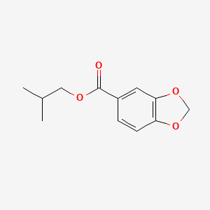 molecular formula C12H14O4 B12658697 Isobutyl piperonylate CAS No. 74098-26-3