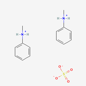 molecular formula C14H20N2O4S B12658704 Bis(N-methylanilinium) sulphate CAS No. 38846-29-6