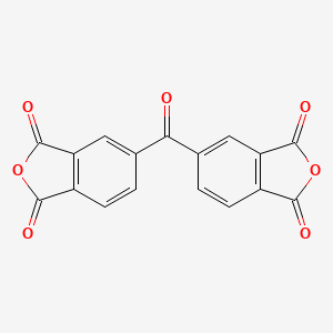 molecular formula C17H6O7 B1265871 3,3',4,4'-Benzophenonetetracarboxylic dianhydride CAS No. 2421-28-5