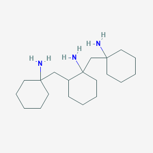 molecular formula C20H39N3 B12658712 Bis((aminocyclohexyl)methyl)cyclohexylamine CAS No. 70956-08-0