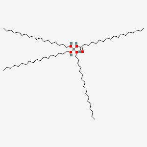 molecular formula C72H150O5Ti B12658714 Tris(octadecan-1-olato)(stearate-O)titanium CAS No. 83898-03-7