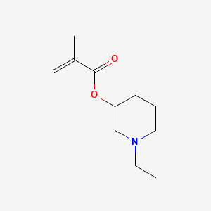 molecular formula C11H19NO2 B12658717 1-Ethyl-3-piperidinyl methacrylate CAS No. 97171-81-8