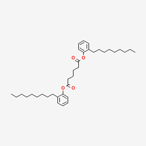 molecular formula C36H54O4 B12658782 Bis(nonylphenyl) adipate CAS No. 25550-79-2