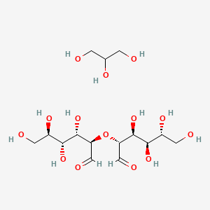 molecular formula C15H30O14 B12658788 d-Glucose, ether with glycerol CAS No. 100402-60-6