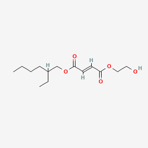 molecular formula C14H24O5 B12658792 2-Ethylhexyl 2-hydroxyethyl 2-butenedioate CAS No. 94158-40-4