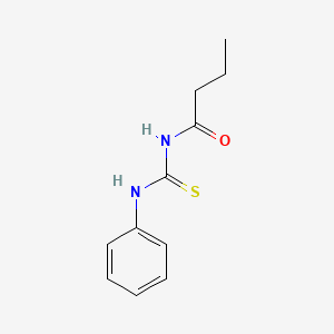 molecular formula C11H14N2OS B12658798 N-(phenylcarbamothioyl)butanamide CAS No. 21258-35-5