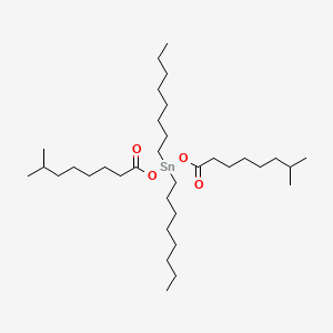 molecular formula C34H68O4Sn B12658803 Bis(isononanoyloxy)dioctylstannane CAS No. 93965-21-0