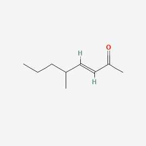 molecular formula C9H16O B12658810 5-Methyloct-3-en-2-one CAS No. 63468-02-0