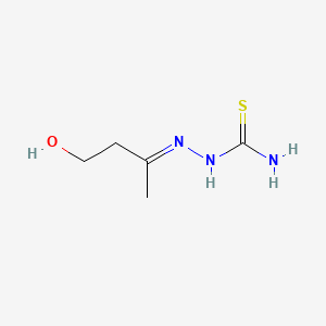 molecular formula C5H11N3OS B12658836 4-Hydroxy-2-butanone thiosemicarbazone CAS No. 13349-19-4