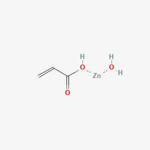 molecular formula C3H6O3Zn B12658860 Hydroxy(prop-2-enoato-O)zinc CAS No. 94275-92-0