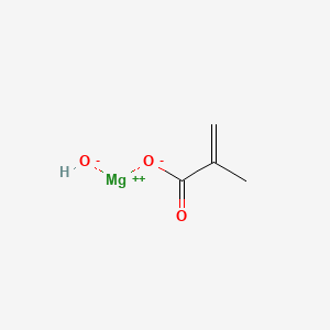 molecular formula C4H6MgO3 B12658871 Hydroxy(methacrylato-O)magnesium CAS No. 97171-78-3