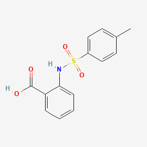 molecular formula C14H13NO4S B1265889 2-{[(4-Methylphenyl)sulfonyl]amino}benzoic acid CAS No. 6311-23-5