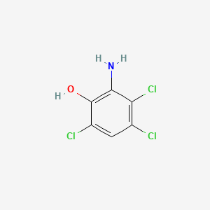molecular formula C6H4Cl3NO B1265891 2-Amino-3,4,6-trichlorophenol CAS No. 6358-15-2
