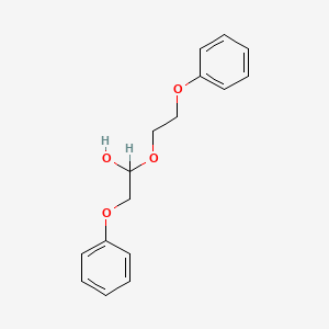 molecular formula C16H18O4 B12658917 2-Phenoxy-1-(2-phenoxyethoxy)ethanol CAS No. 85665-79-8