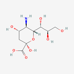 molecular formula C9H17NO8 B12658926 alpha-Neuraminic acid CAS No. 41546-22-9