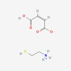 molecular formula C6H11NO4S B12658928 (2-Mercaptoethyl)ammonium hydrogen maleate CAS No. 93965-19-6