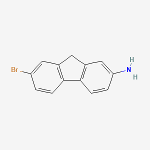 molecular formula C13H10BrN B1265894 2-Amino-7-bromofluorene CAS No. 6638-60-4
