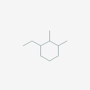 molecular formula C10H20 B12658941 Cyclohexane, 1-ethyl-2,3-dimethyl- CAS No. 7058-05-1