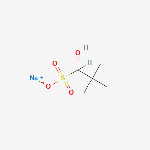 molecular formula C5H11NaO4S B12658985 Sodium 1-hydroxy-2,2-dimethylpropanesulphonate CAS No. 44870-96-4